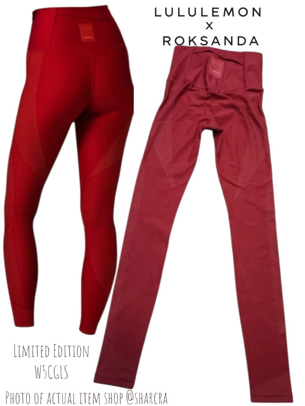 LULULEMON X ROKSANDA Women Limited Edition W5CGLS My Element Tight Red Legging 4